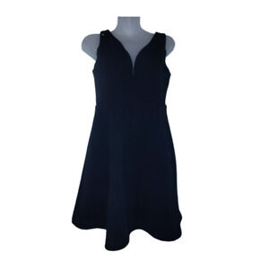 Bongo Womens Black Sleeveless V-Neck Skater Dress Size M BG 11